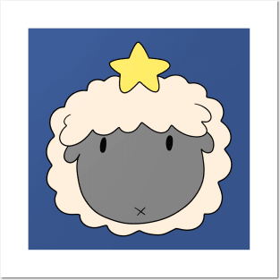 Star Sheep Face Posters and Art